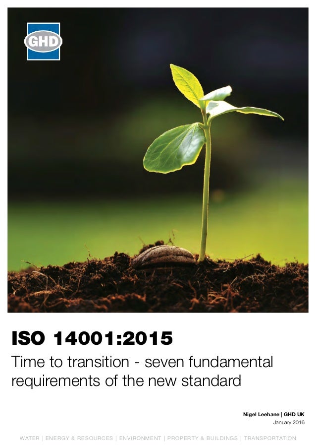 new iso 14001 standard