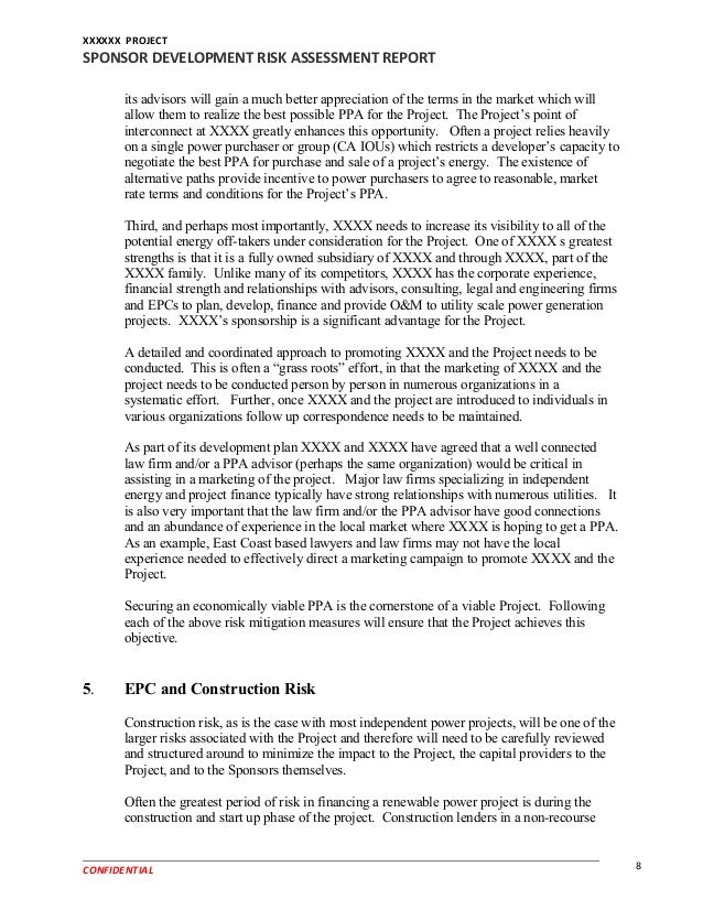 risk assessment report exle sponsor development risk assessment report risk assessment report exle sponsor development risk assessment report