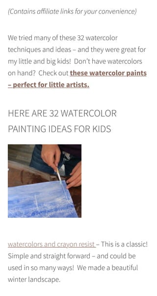 Toddler Watercolor Painting, Keeping it Neat - TinkerLab