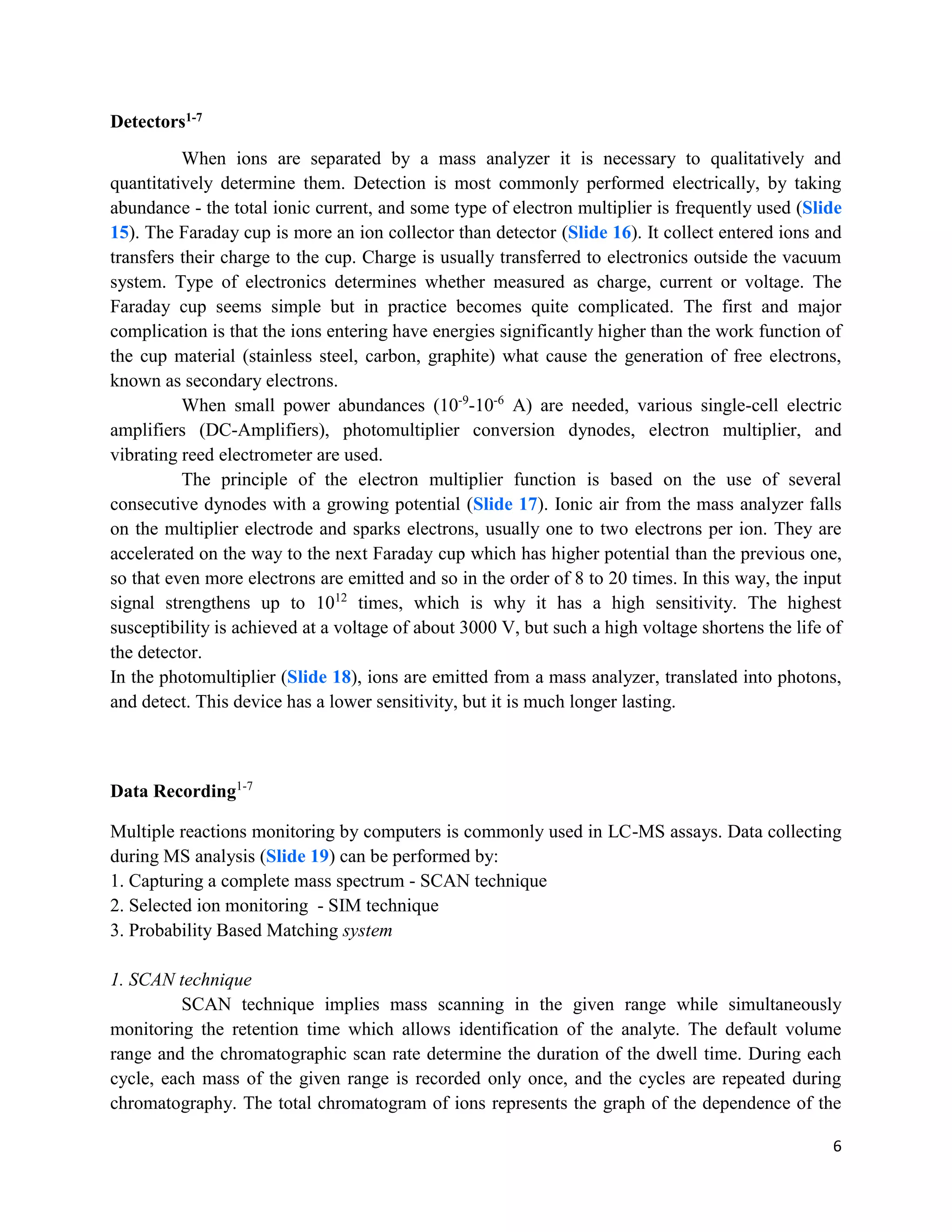 The principle and performance of liquid chromatography–mass ...
