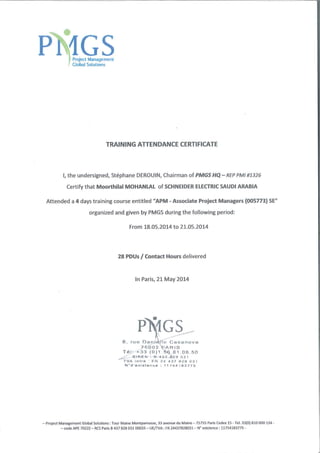 APM Certificate-PMGS