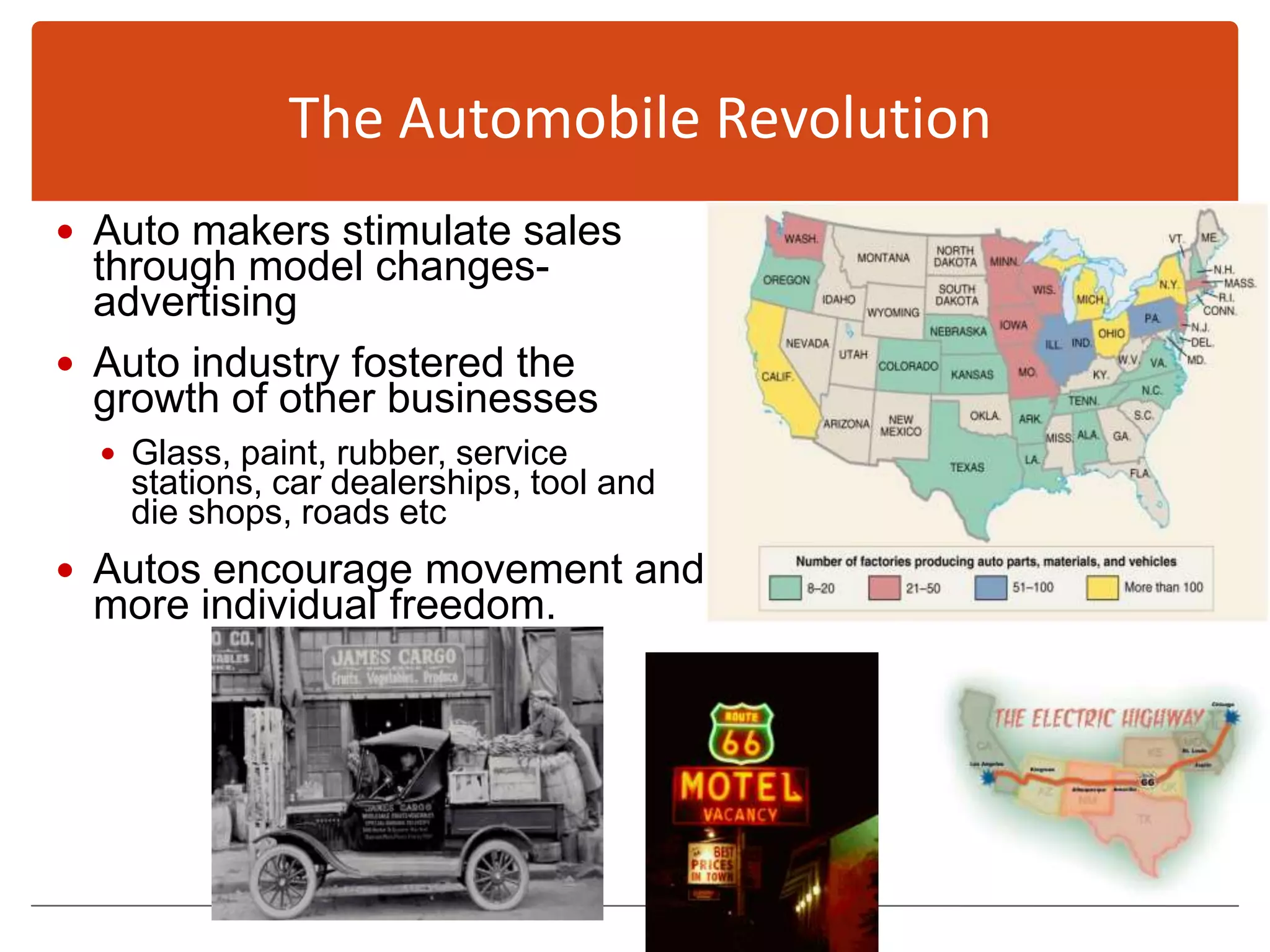 Mass-Consumption Economy Commercialization led to fame of sports stars Ruth/Grange/ Dempsey.Consumers could now buy new marvels refrigerators, vacuums, cars, radios etc. on installment plans.Economy now vulnerable to disruptions of credit structure. 