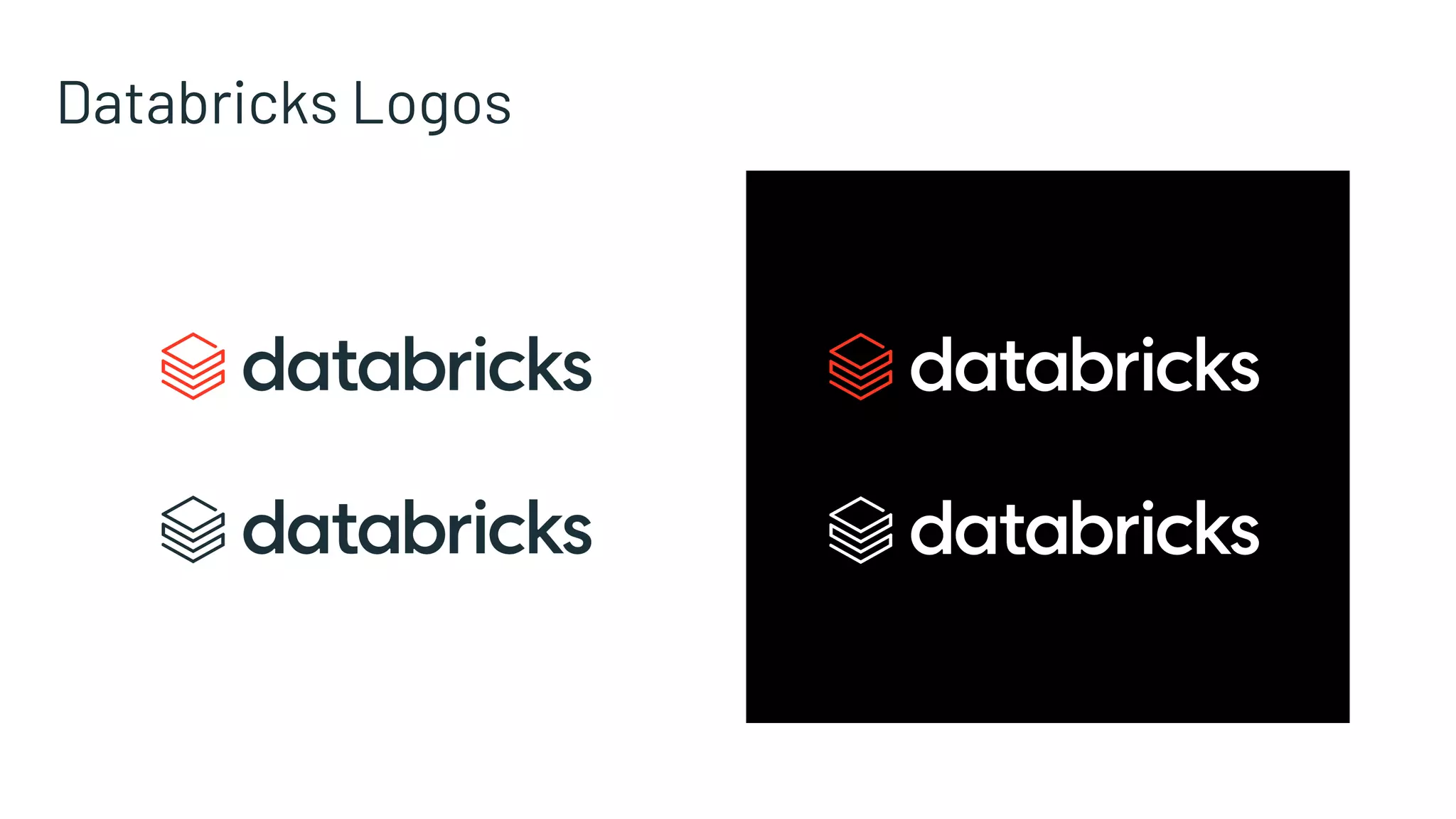 Databricks Logos
 