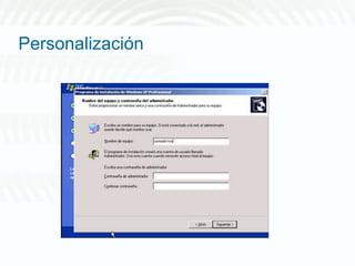 Personalización