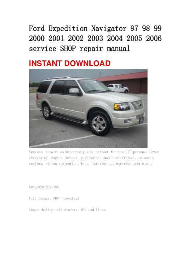 Owners manual for ford expedition 2006 #4