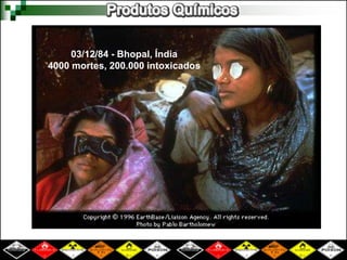 03/12/84 - Bhopal, Índia 
4000 mortes, 200.000 intoxicados 
 