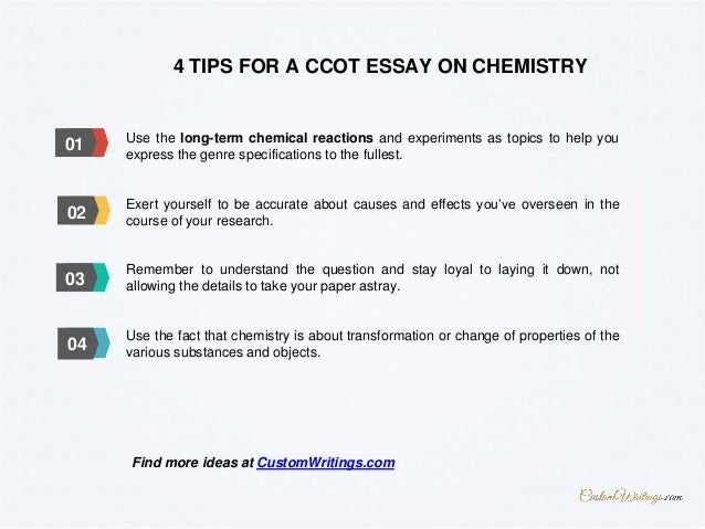 college essay on chemistry