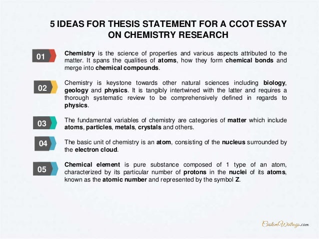 thesis for chemistry students