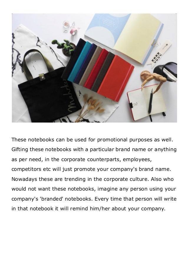 Custom Notebooks for Corporate Meetings and Corporate Gifts