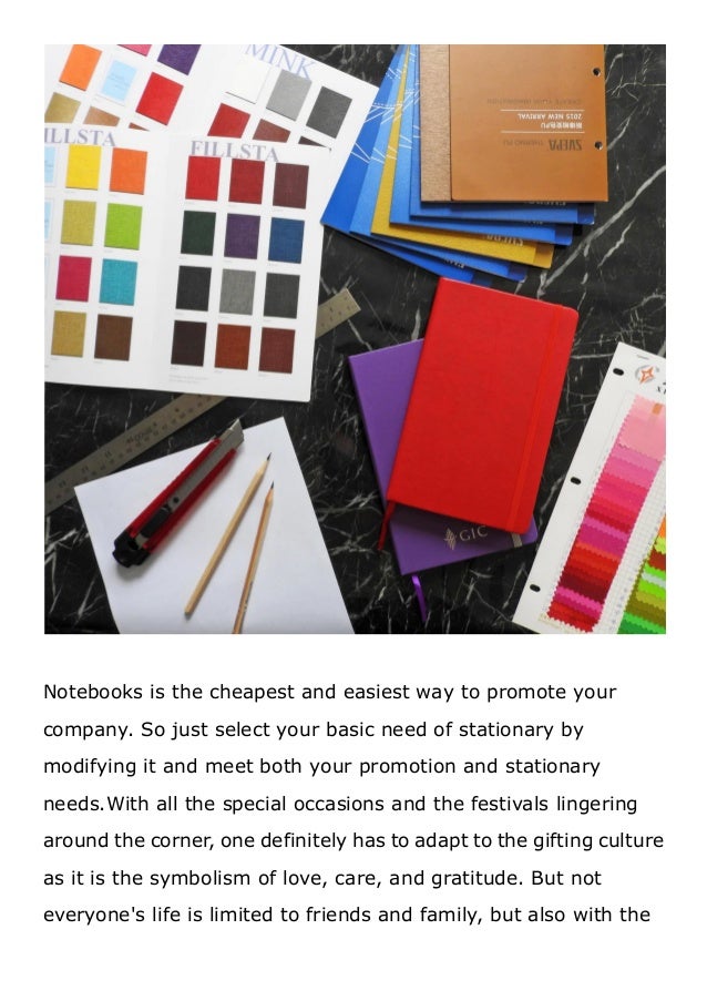 Custom Notebooks for Corporate Meetings and Corporate Gifts