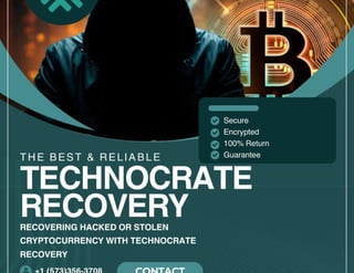 TECHNOCRATE RECOVERY//CRYPTOCURRENCY RECOVERY SOLUTION | PDF