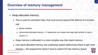 33. Dynamic Memory Allocation in C programming | PPTX