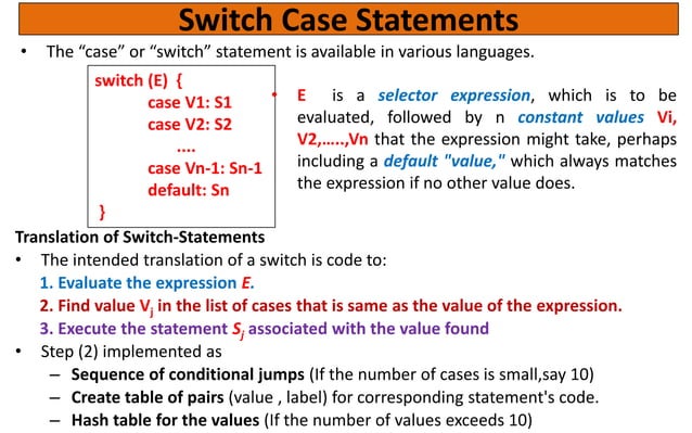 33-Procedures-Switch Case Statements-27-03-2024.pdf | Free Download