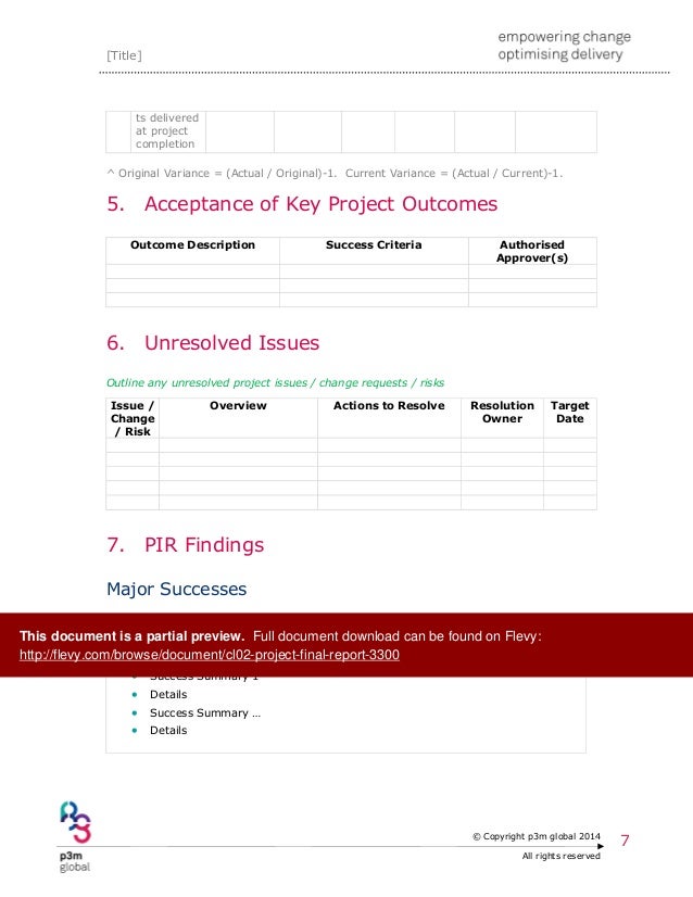 cl01-post-implementation-review-pir