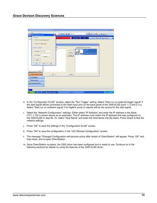 3300 elsd chem station driver instructions | PDF