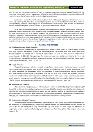 Nutritional Profile and Physicochemical Properties of Peach Varieties ...