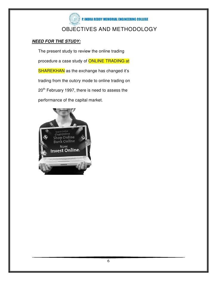 Project report on online stock trading system