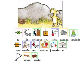 si lo esperare en esta piedra sentado
por cierto su comida favorita es
el zorro asado
 