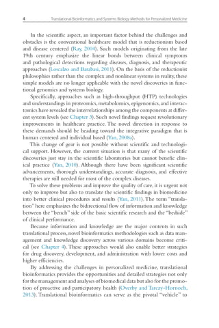Translational Bioinformatics And Systems Biology Methods For ...