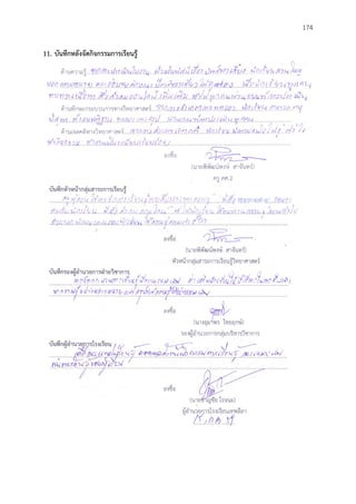 174
11. บันทึกหลังจัดกิจกรรมกำรเรียนรู้
 