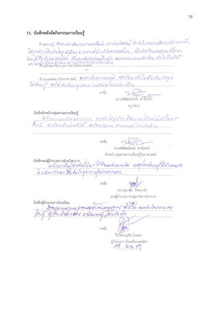 79
11. บันทึกหลังจัดกิจกรรมกำรเรียนรู้
 