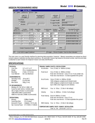3310 g logger acceleration acquisition system | PDF