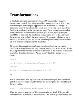 Spark Definitive Guide.pdf Spark The Definitive Guide Big Data Processing Made Simple Bill ...