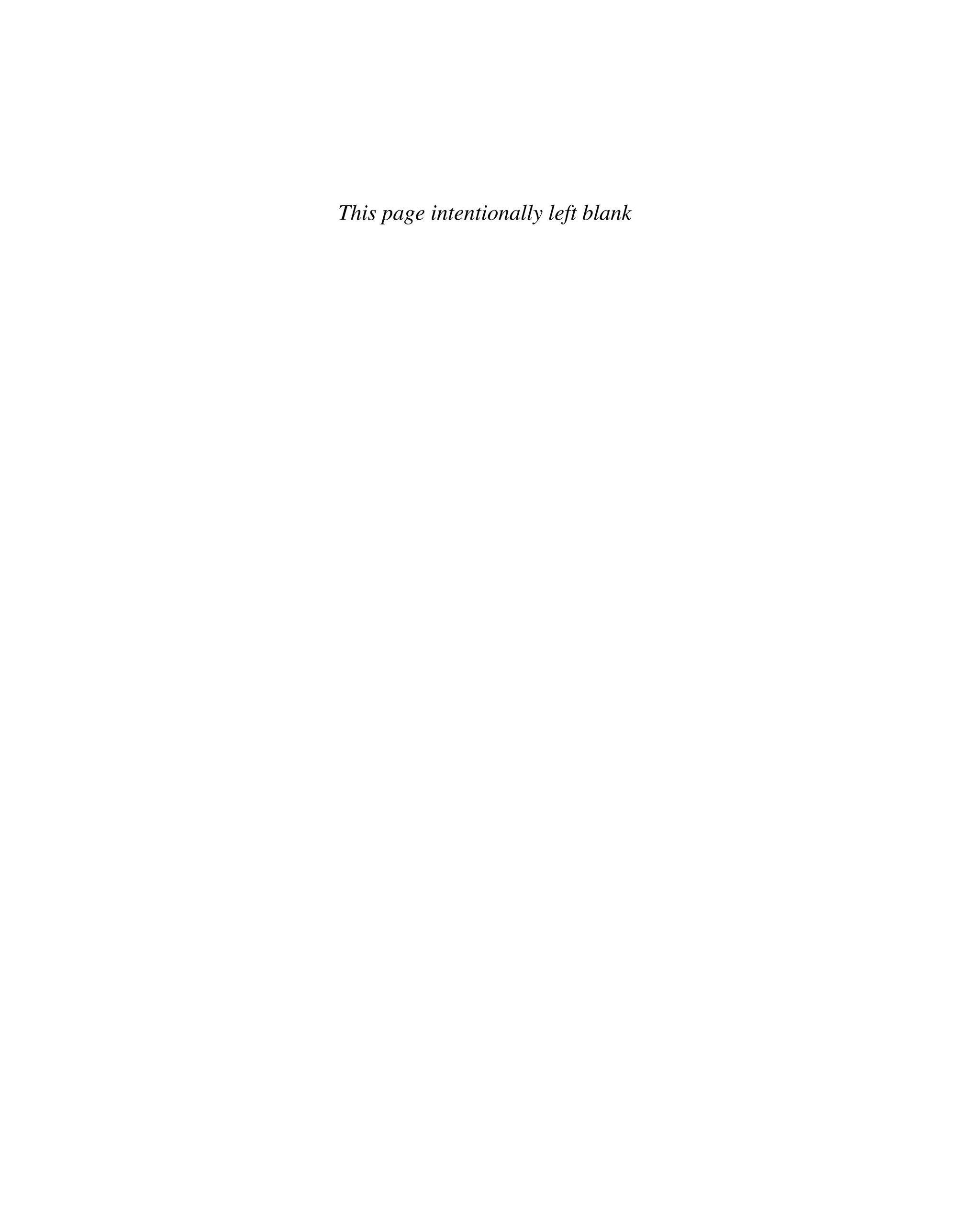 This page intentionally left blank
 