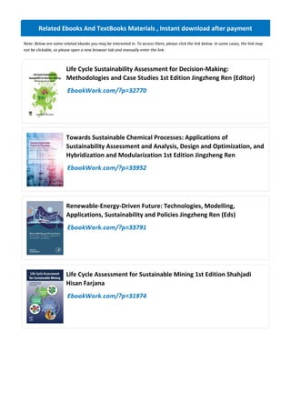 Biofuels for a More Sustainable Future: Life Cycle Sustainability ...