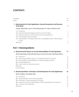 Nanomaterials for food applications Amparo | PDF