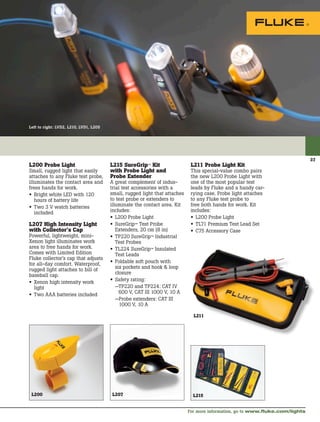 1,000V Electrical Tool Fluke 48 Hard Point Test Lead Set Replacement Test Leads For All Fluke Handheld Digital Meters Except 8060A And 8062A 10A Rating Comfort-Grip Probes With PVC-Insulated Leads 1,000V Electrical Tool Fluke 48 Hard Point Test Lead Set Replacement Test Leads For All Fluke Handheld Digital Meters Except 8060A And 8062A 10A Rating Comfort-Grip Probes With PVC-Insulated Leads