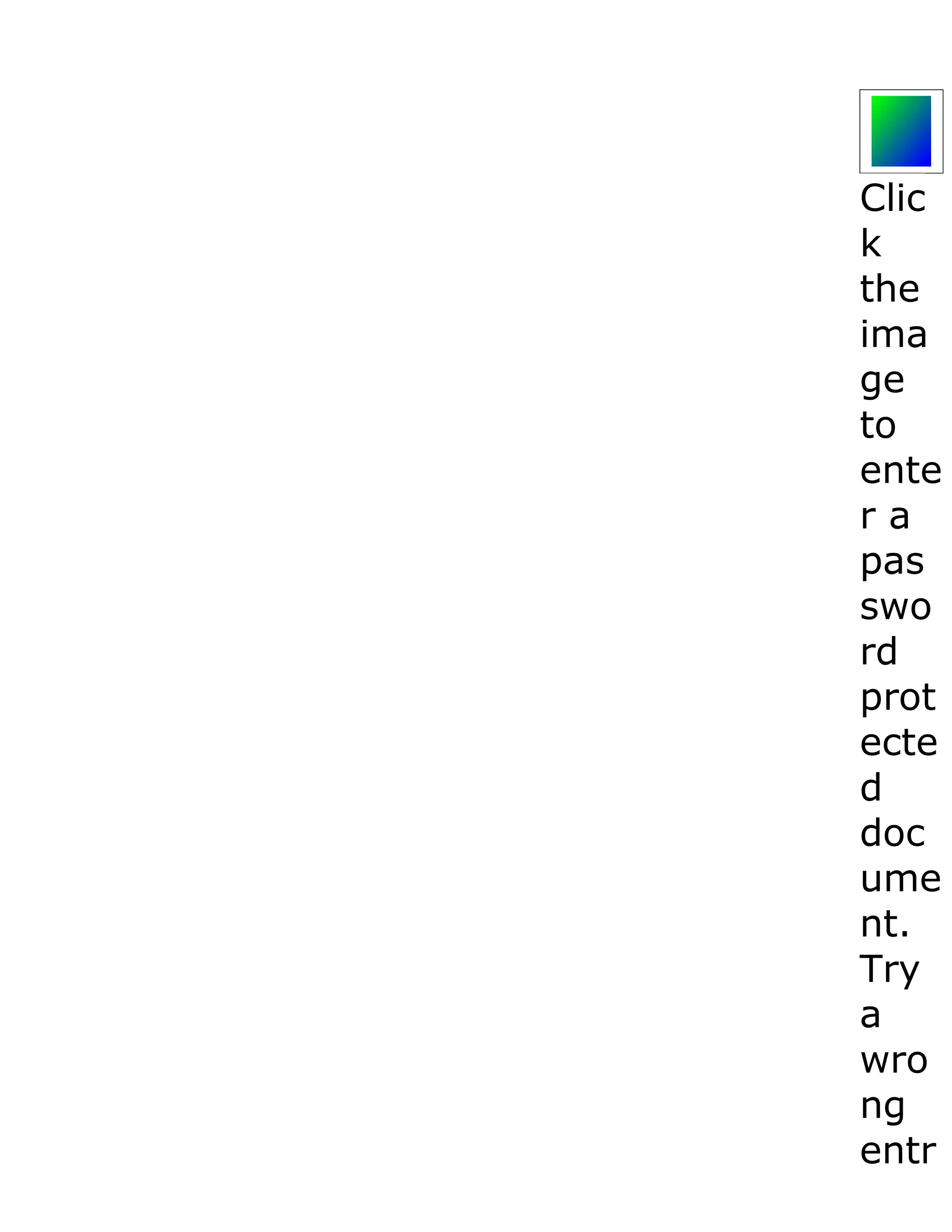 Clic k the ima ge to ente ra pas swo rd prot ecte d doc ume nt. Try a wro ng entr 
