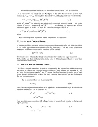 Study Analysis on Tracking Multiple Objects in Presence of Inter ...