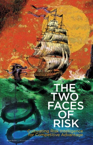 34    Letter from the PubLishers




                                                            The
                                                            Two
                                                           Faces
                                                             oF
                                                            Risk
                                        Cultivating Risk Intelligence
                                        for Competitive Advantage
     Deloitte Review   d e lo I t t e R e v I e w. C o m
 