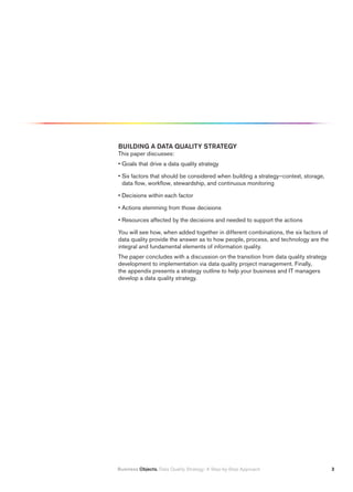 Data Quality Strategy: A Step-by-Step Approach | PDF
