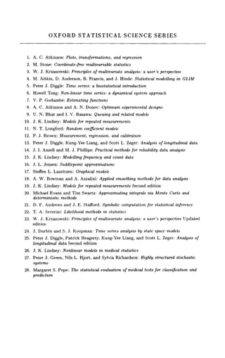 The Statistical Evaluation Of Medical Tests For Classification And ...