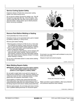 331G and 33G Compact Track Loader Repair Technical Manual | PDF