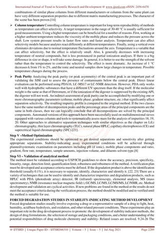 Stability Indicating HPLC Method Development A Review | PDF