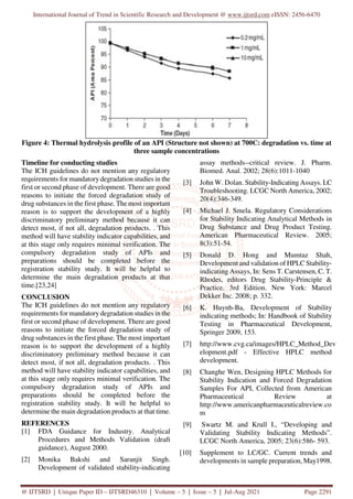 Stability Indicating HPLC Method Development A Review | PDF