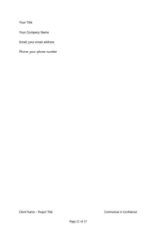 Business Consulting Proposal Template - Besik.Eighty3.Co