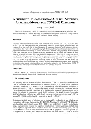 A New Deep Convolutional Neural Network Learning Model for Covid-19 ...