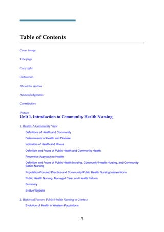 Community/Public Health Nursing; Promoting the Health of Populations ...