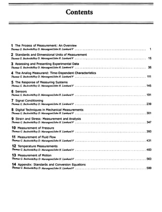 Comprehensive Guide to Mechanical Measurements and Instrumentation | PDF