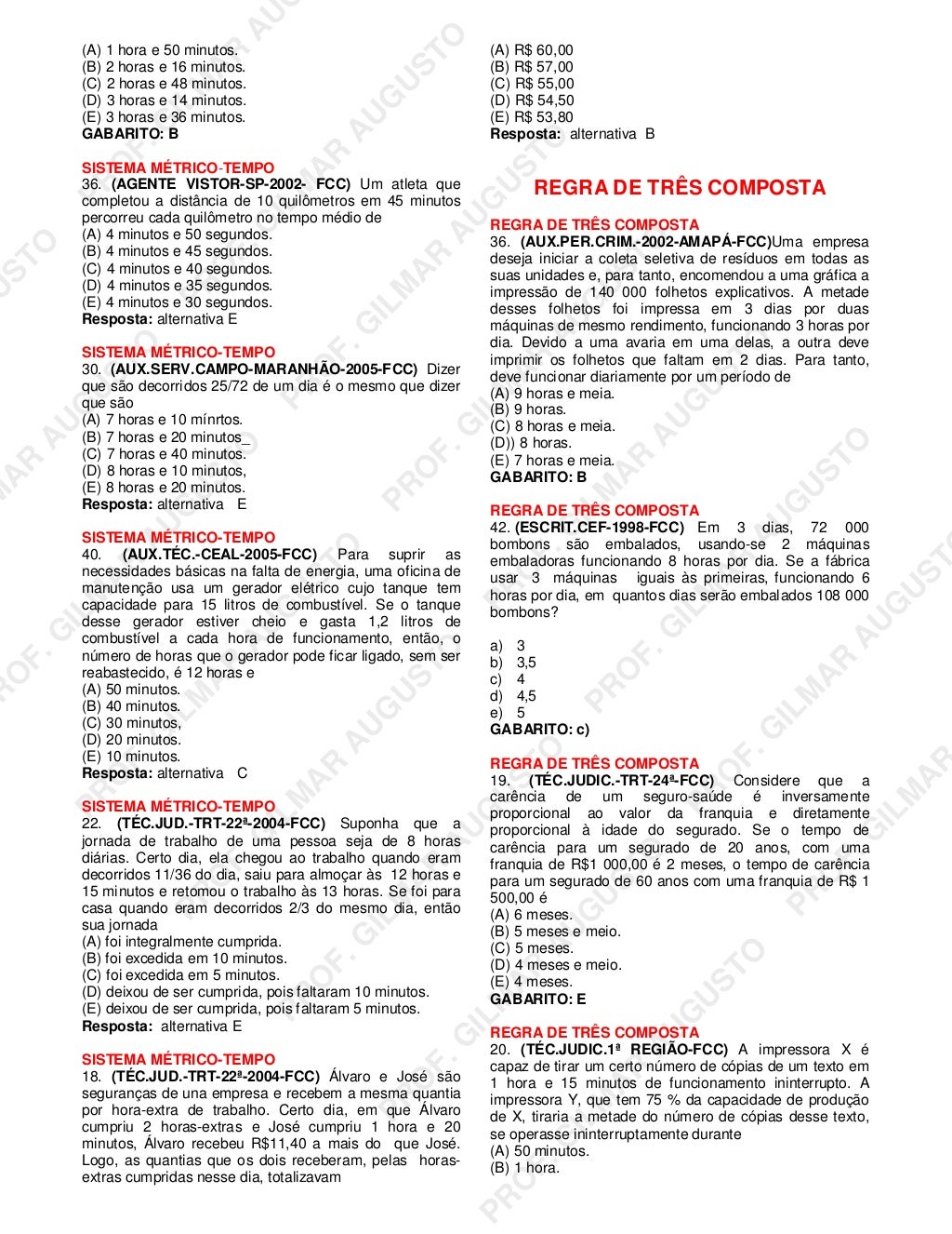 Provas E Gabaritos Fcc - FDPLEARN