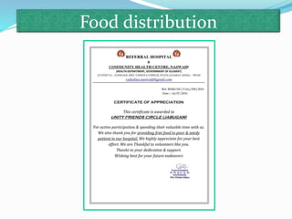 Food distribution
 