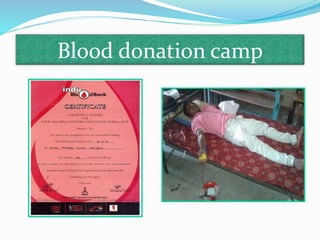 Blood donation camp
 
