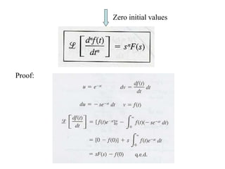Zero initial values
Proof:
 