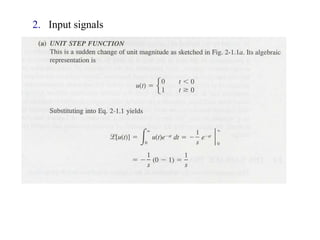 2. Input signals
 