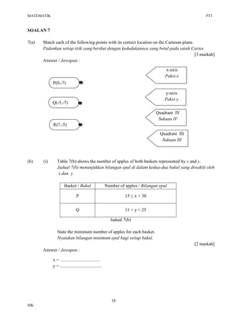 PT3 Matematik Trial | PDF
