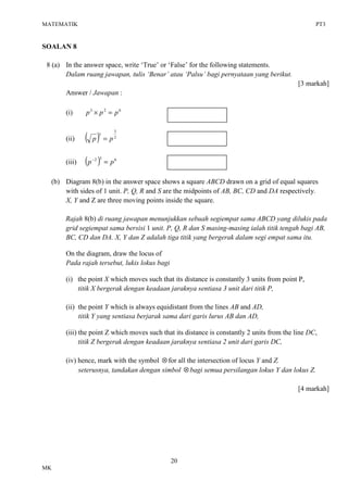PT3 Matematik Trial | PDF